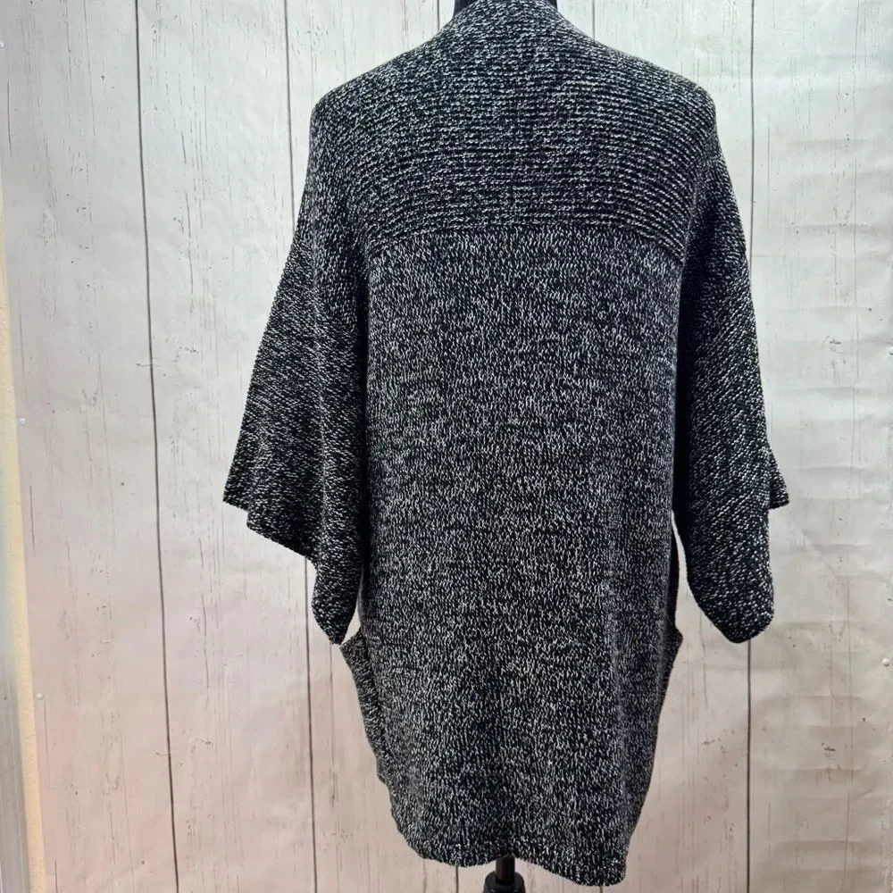 Vince Camuto Womens Chunky Knit 3/4 Sleeves Pockets Layering Open Front Relaxed